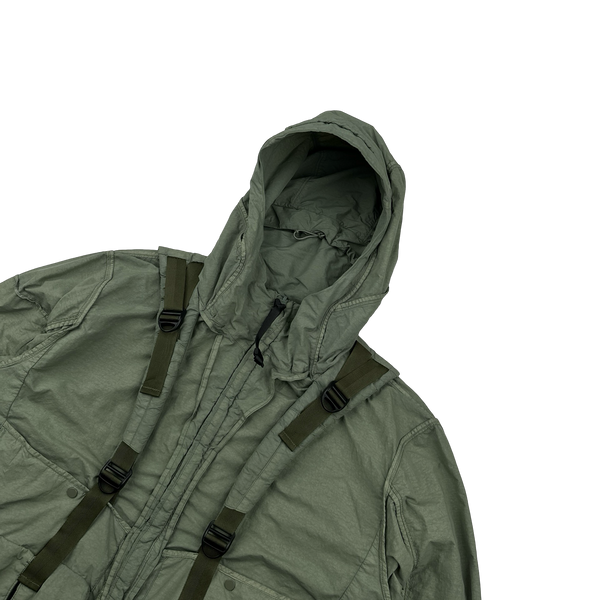 CP Company Green Cargo Reversible Double Lens Viewer Jacket - Large