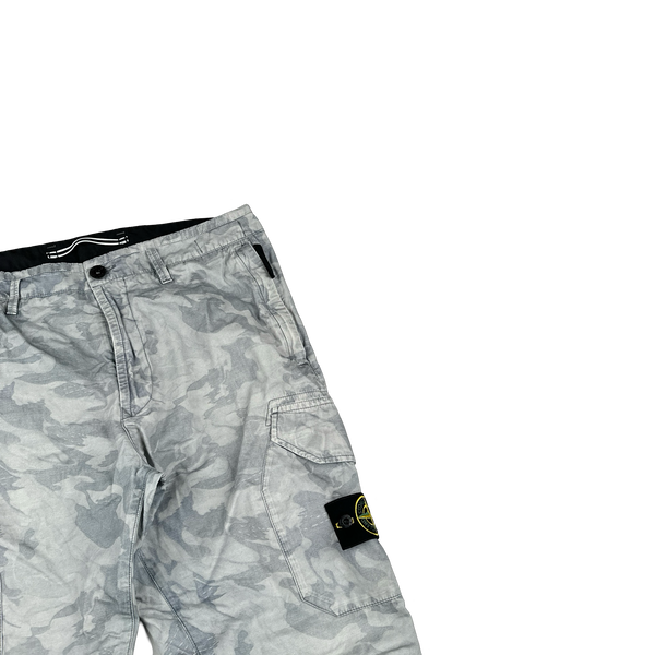 Stone Island 2020 Big Loom Camo RE T Cargo Trousers - 31"
