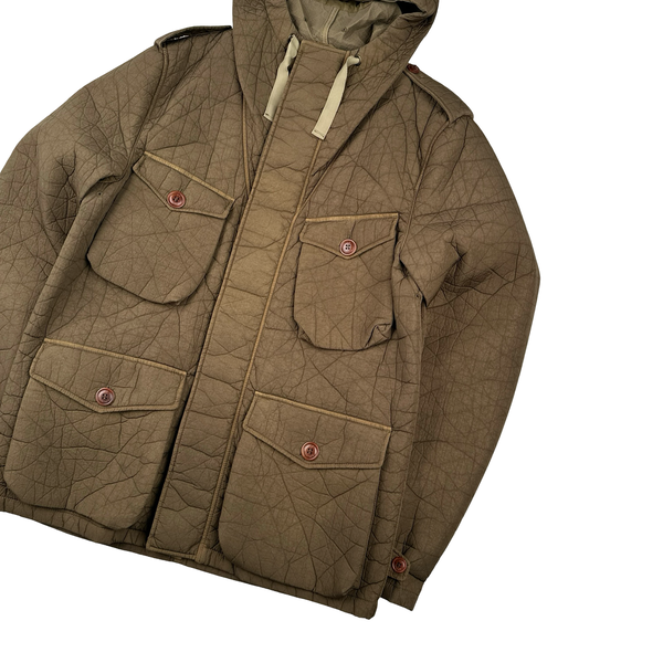 CP Company Beige MTP Liner Hooded Multi Pocket Jacket