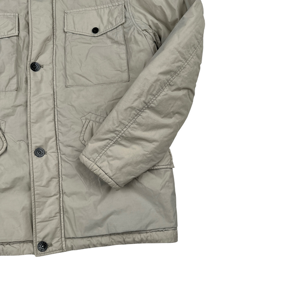 Stone Island 2022 Tan Naslan Light Watro Primaloft Shoulder Badge Field Jacket - Medium