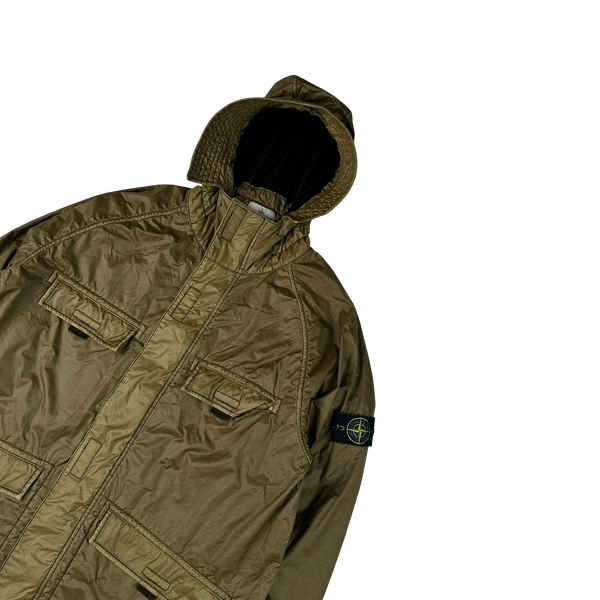 Stone Island 2018 Brown Lamy Flock Multipocket Jacket - XL