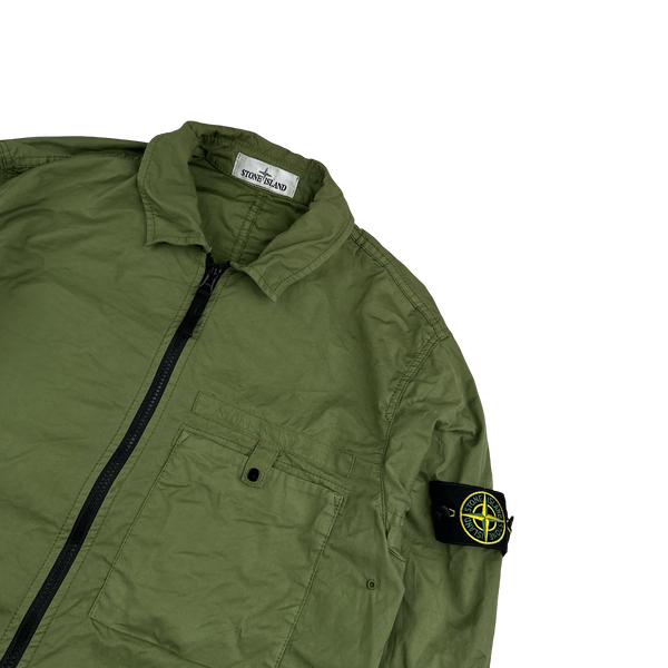 Stone Island 2022 Supima Cotton Spellout Overshirt - Medium
