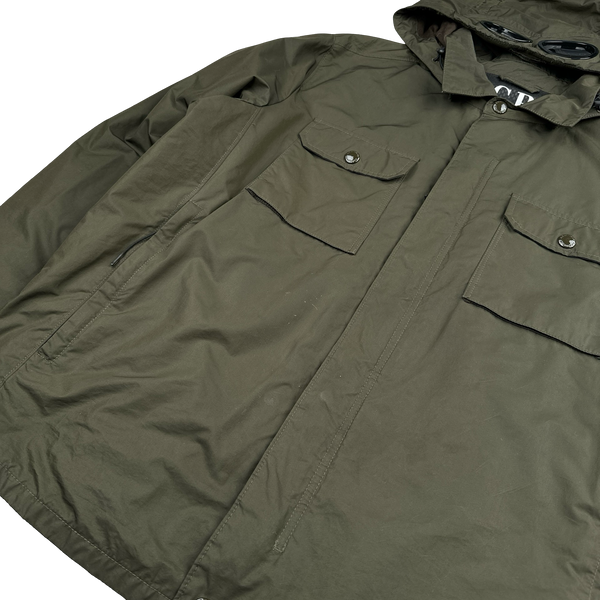 CP Company Khaki Micro M Goggle Jacket - XXL