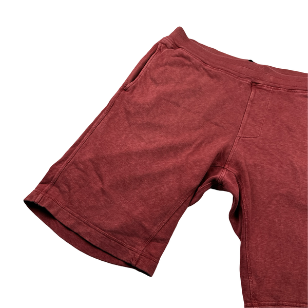 Stone Island Burgundy Red Cotton Shorts - Large