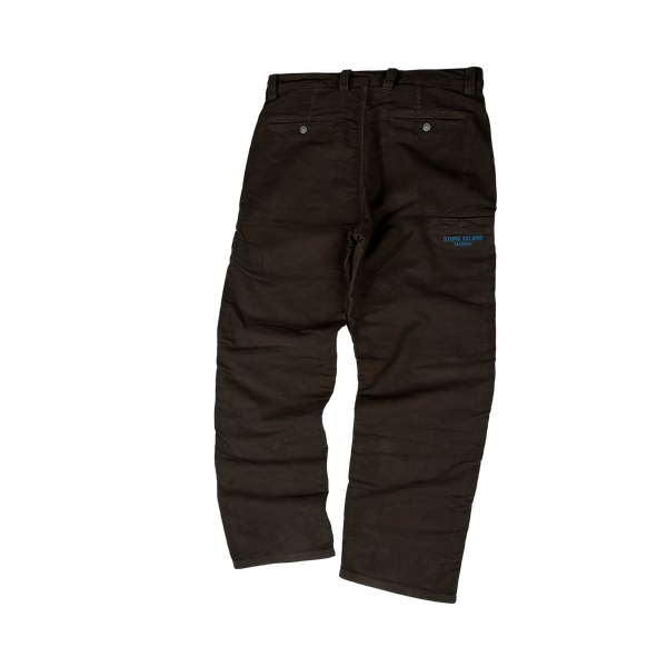 Stone Island Marina Moleskin Lo Fit Cotton Cargo Trousers - Medium