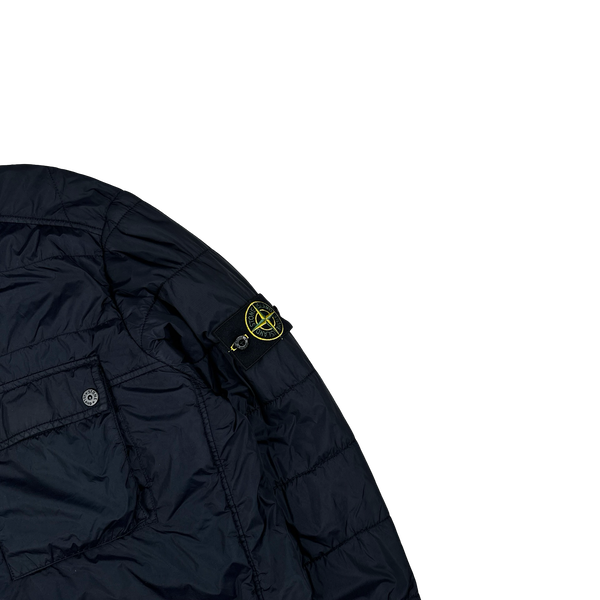 Stone Island 2013 Navy Micro Yarn Cotton Lined Overshirt Jacket - XL