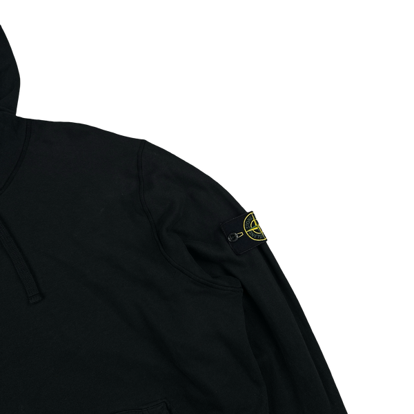 Stone Island 2022 Black Pullover Cotton Hoodie - XXL