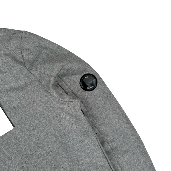 CP Company Grey Cotton Lens Viewer Crewneck - Medium