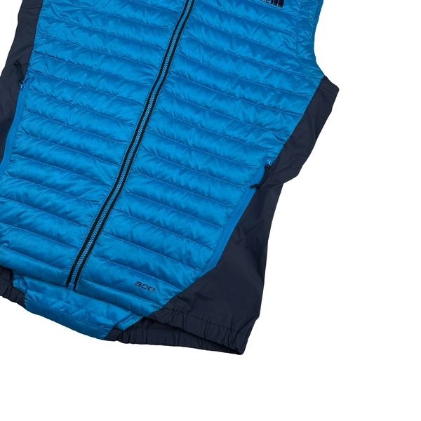 North Face 800 Blue Down Filled/Nylon Puffer Gilet - Small