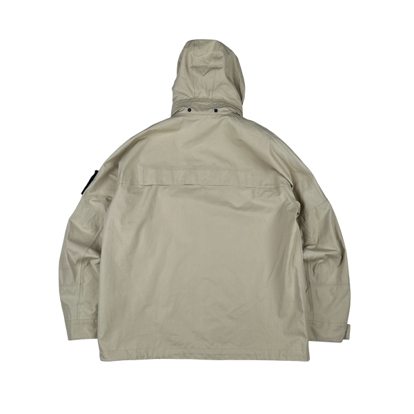 Stone Island 2024 Beige O-Ventile Ghost Zipped Hooded Multi Pocket Jacket - XL