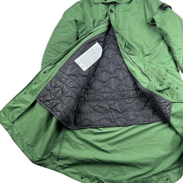 Stone Island 2022 Green David TC Primaloft Trench Coat - Medium