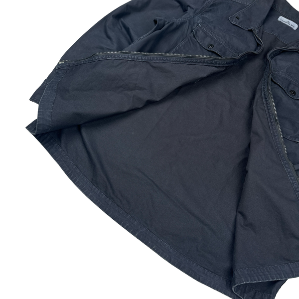 Stone Island 2015 Navy Thick Cotton Overshirt - XXL
