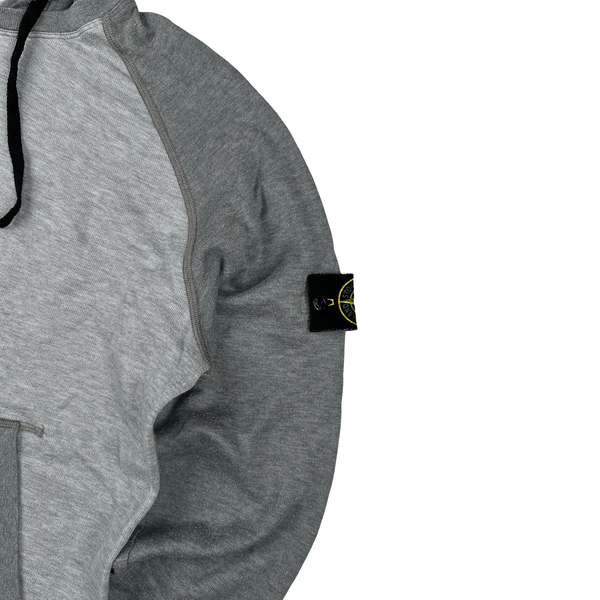 Stone Island 2012 Grey Two Tone Hoodie Jumper - XXL