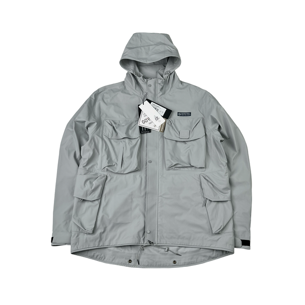 CP Company Grey Gore-tex Infinium Metropolis Multi Pocket Jacket - Large