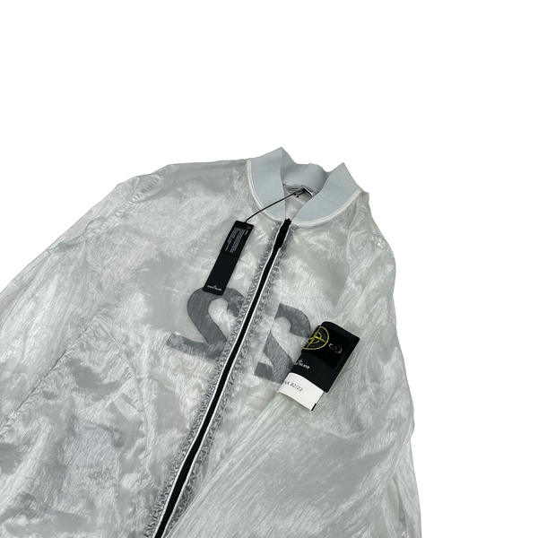 Stone Island 40th Anniversary White Piattina 82/22 Jacket - XXL