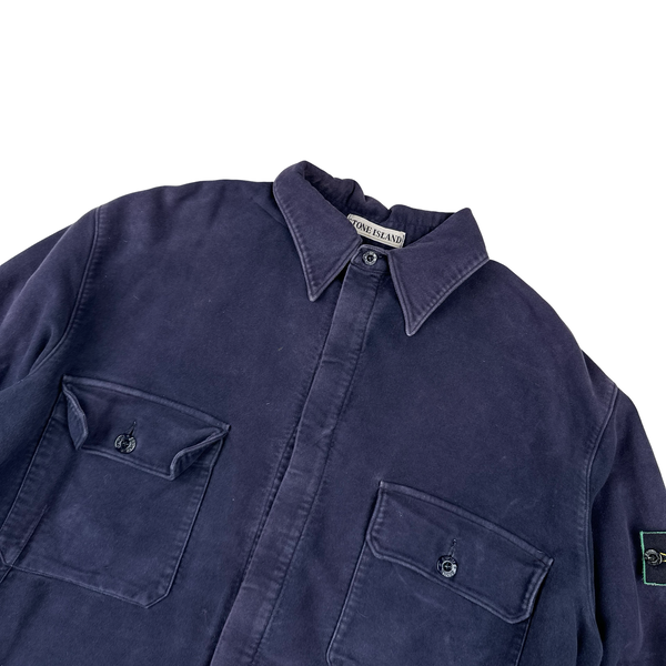 Stone Island Vintage 1998 Moleskin Cotton Overshirt - Large