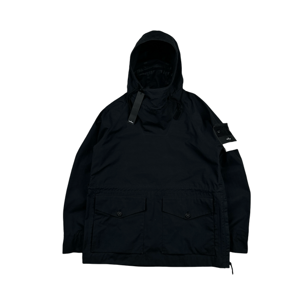 Stone Island 2022 Navy Ghost O-Venile Pullover Smock Jacket - Medium