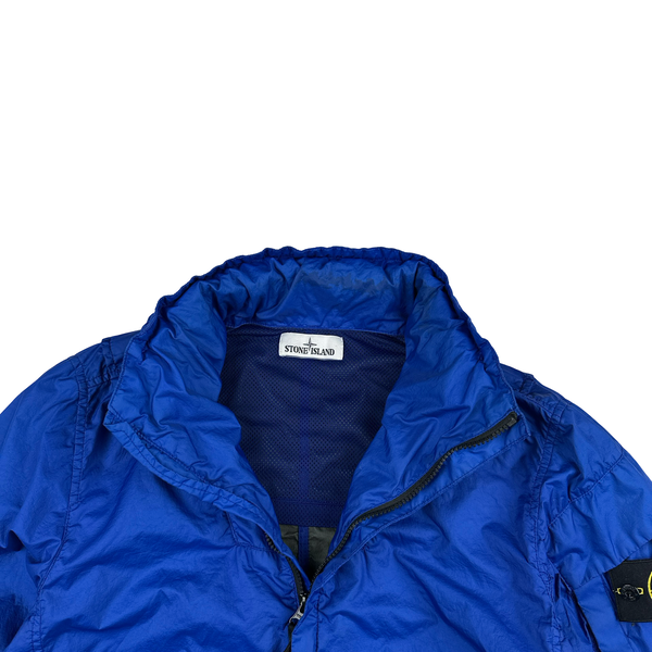 Stone Island 2021 Electric Blue Membrana TC 3L Rain Jacket - Small