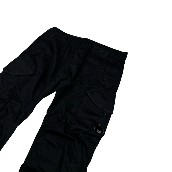 CP Company Black Ergonomic Fit Cargo Trousers - XXL