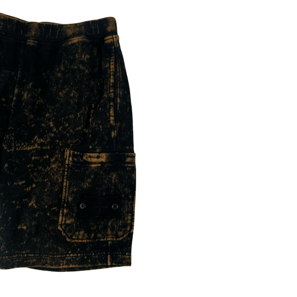 Stone Island OVD camo Black Cotton Shorts - Large