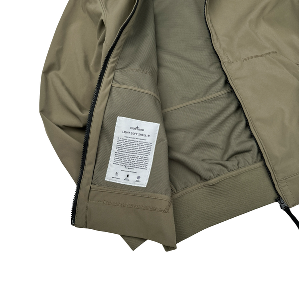 Stone Island 2017 Olive Green Light Soft Shell R Jacket - Large