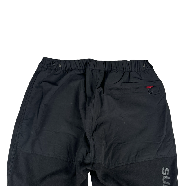North Face X Supreme SS16 Black Heavyweight Soft Fleeced Lined Joggers - Large