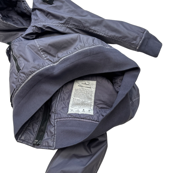 Stone Island 2015 Lavender Purple Mussola Gommata Quilted Jacket - Large