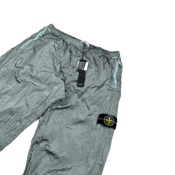 Stone Island 2023 Blue Nylon Metal Econyl Trousers - 36"