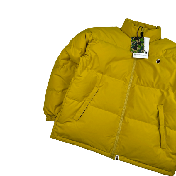 BAPE Yellow Down Filled Zipped Jacket - XL