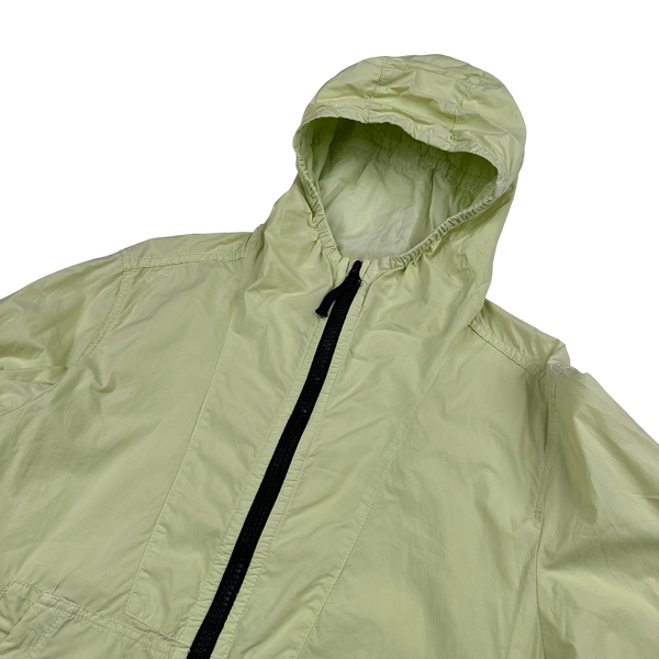 Stone Island 2017 Yellow Tela Paracadute Hooded Jacket - Medium