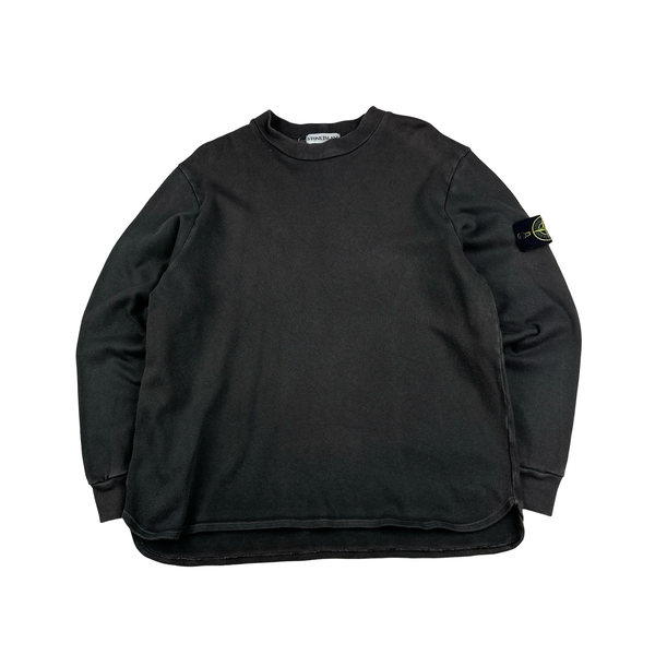 Stone Island Vintage 2001 Brown Cotton Crewneck Jumper - XL