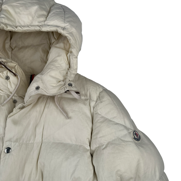 Moncler Norme Afnor Cream White Down Filled Jacket - XXL