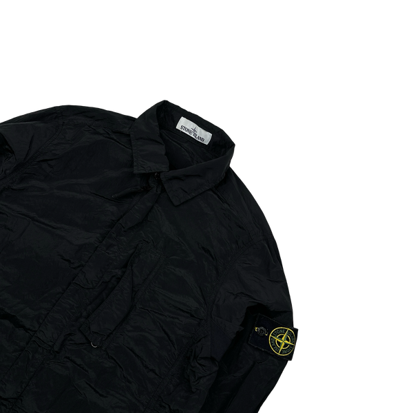 Stone Island 2018 Black Nylon Metal Overshirt - Small