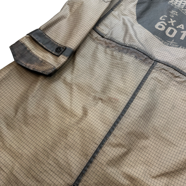 Stone Island 2014 Brown Shadow Project DPM Grid-R Inverse Long Jacket - Large