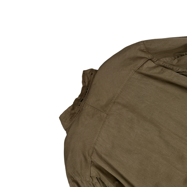 Stone Island 2002 Camel Raso Gommato Field Jacket - Large