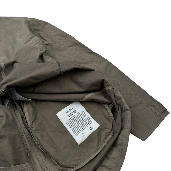 Stone Island 2017 Light Cotton Nylon Twill Long Jacket - Large