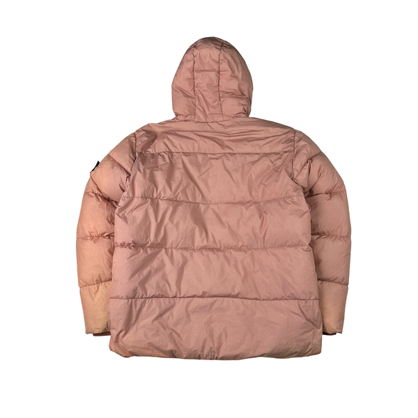 Stone Island 2016 Pink Crinkle Reps Down Puffer Jacket - 3XL