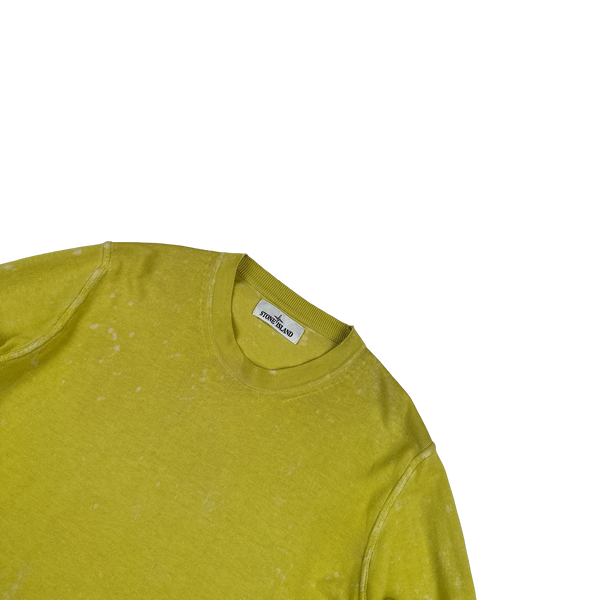 Stone Island 2022 Yellow Tie Dye Soft Knit - Medium