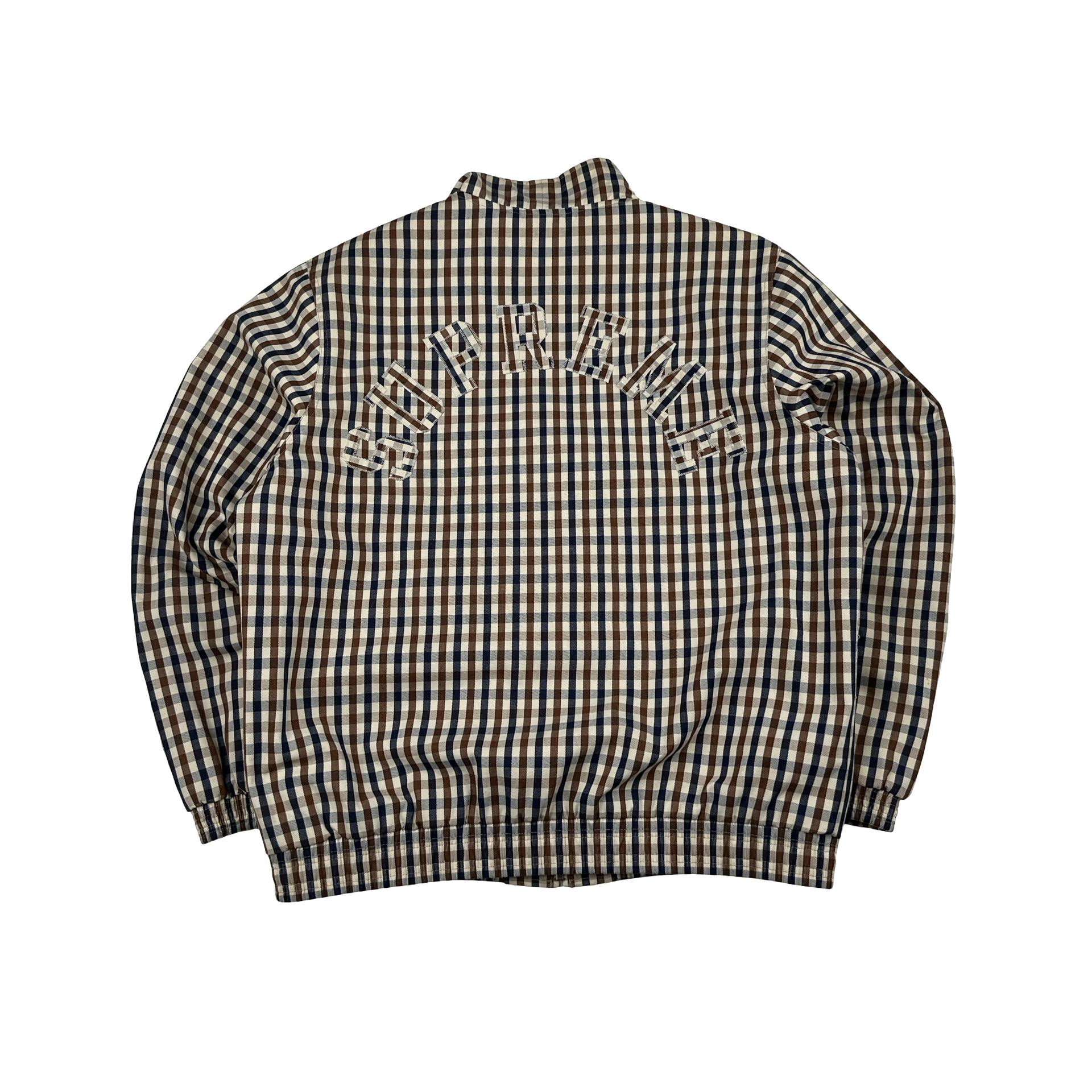 Aquascutum X Supreme Classic Checked Spellout Jacket - Large