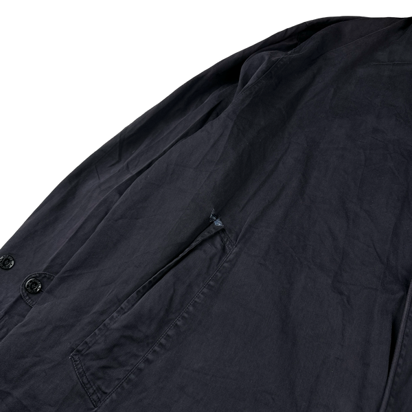 Stone Island Vintage Long Raso Gommato Reflective Collar Jacket - XL