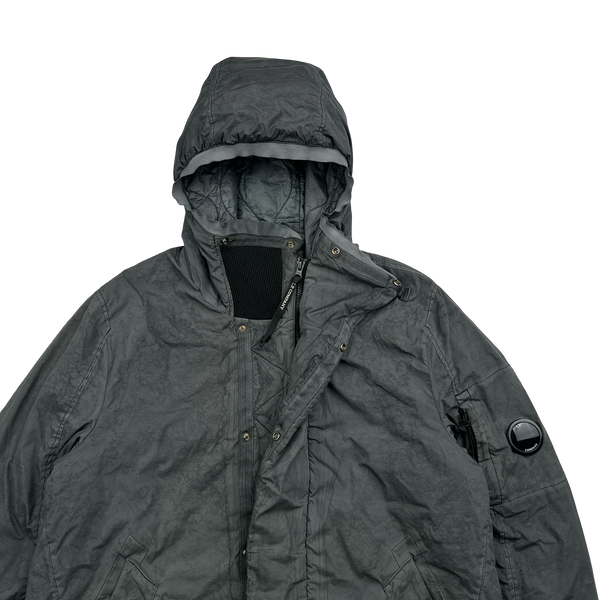 CP Company Grey Re-Colour Nycra Quilted Jacket - XL