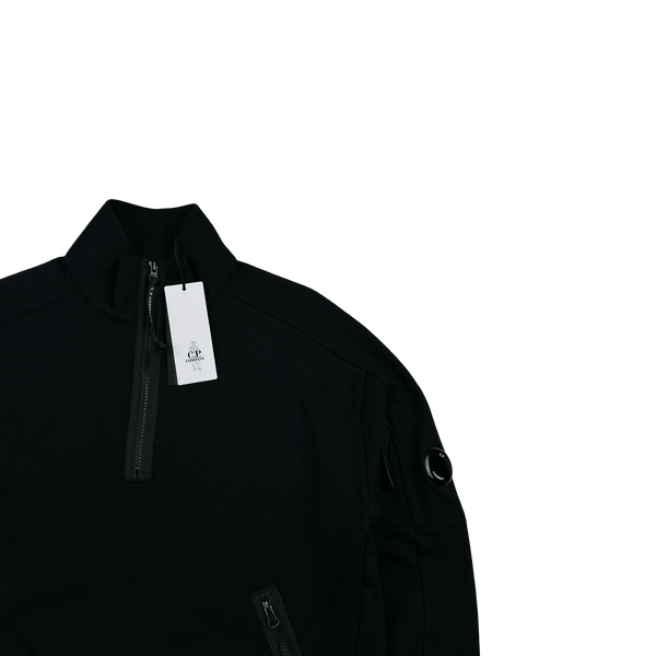 CP Company Black Quarter Zip Lens Viewer Pullover - Medium