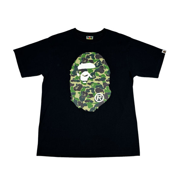 BAPE Camo Ape Graphic Black T Shirt - XL