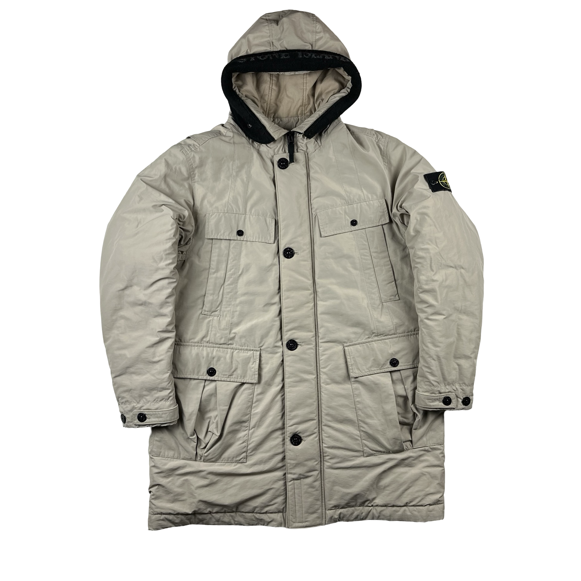 Stone Island Cream 2019 Micro Reps Primaloft Parka Jacket XL