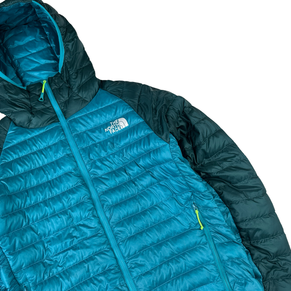 North Face Blue 800 Pro Down Hooded Puffer Jacket - XS