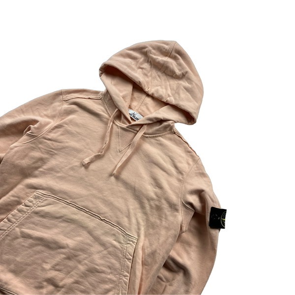 Stone Island 2018 Peach Pullover Hoodie - Small