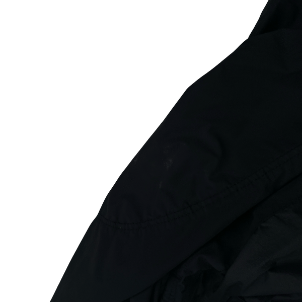 Stone Island 2021 Black Skin Touch Nylon Hooded Jacket - Medium