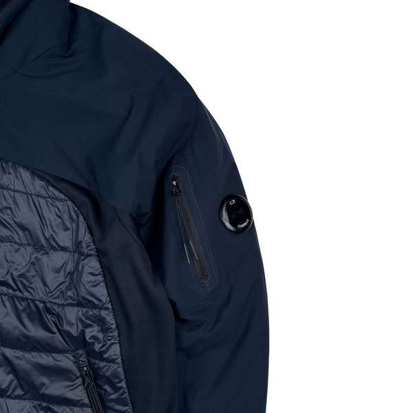 CP Company Navy Padded Pro Tek Lens View Jacket - XL