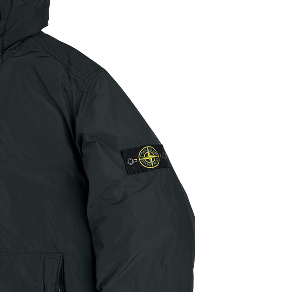 Stone Island 2016 Black Micro Reps Down Filled Hooded Winter Jacket - XXL