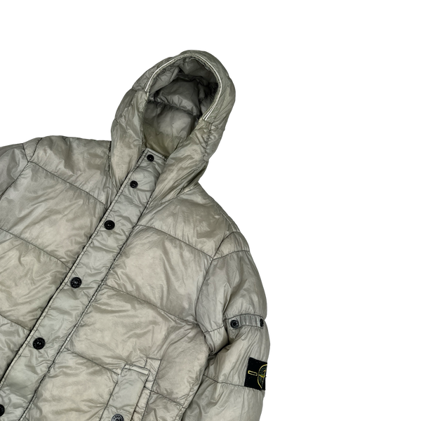 Stone Island 2013 Grey Garment Dyed Puffer Jacket - Medium